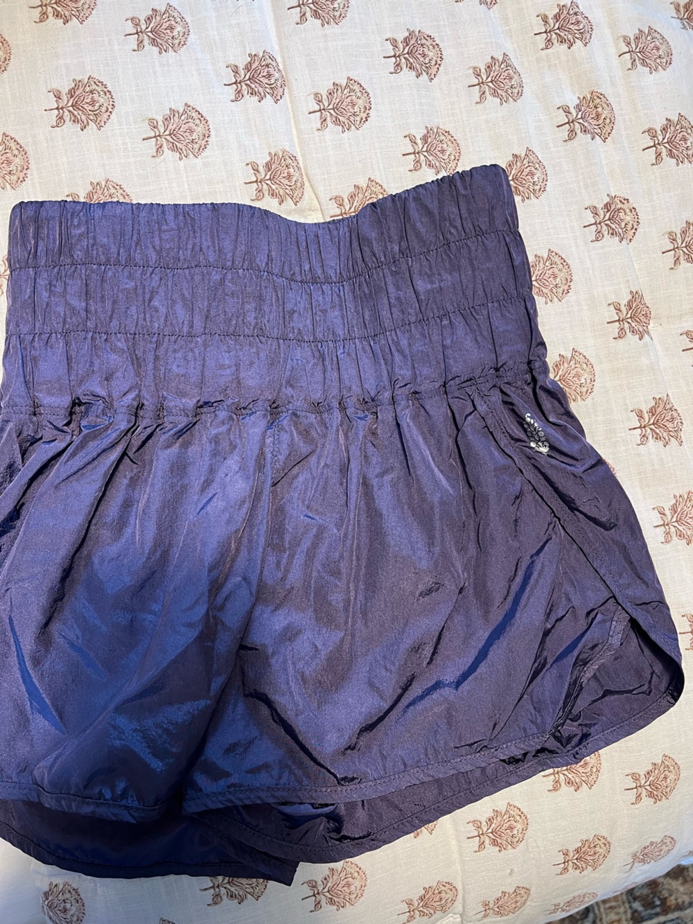 Women's Free People Movement The Way Home shorts in deep purple mauve
